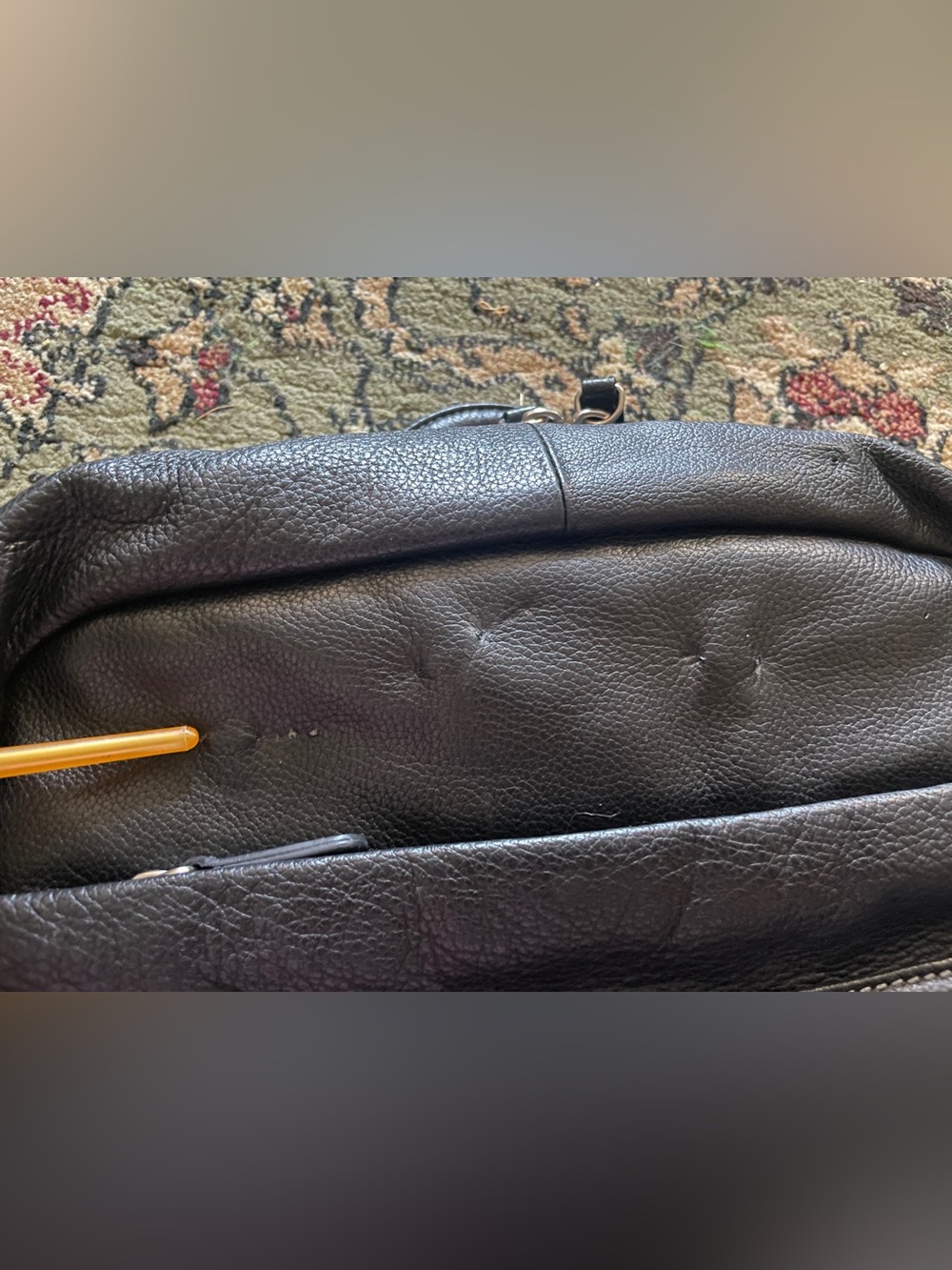 Hexagona Paris Leather Travel Backback - Picture 14 of 14